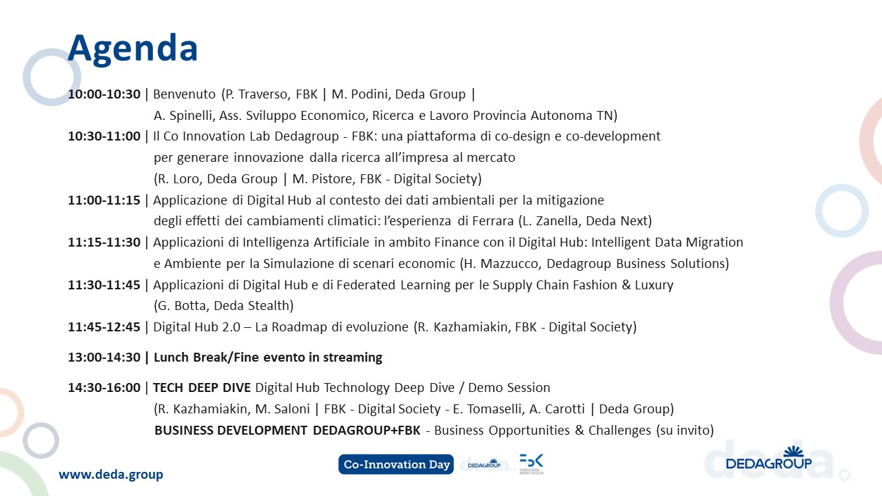 Agenda Co-Innovation Day 2023 Deda