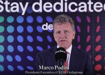 Marco Podini in un momento dello speciale Forbes
