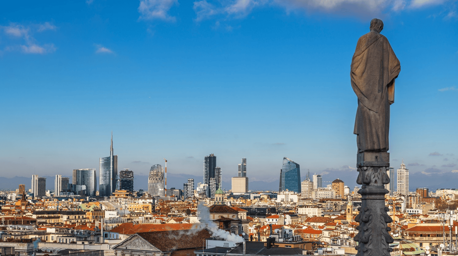 Vista dall'alto di Milano