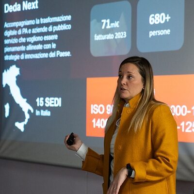 Photo of a career day stand