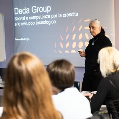 Photo of a career day stand